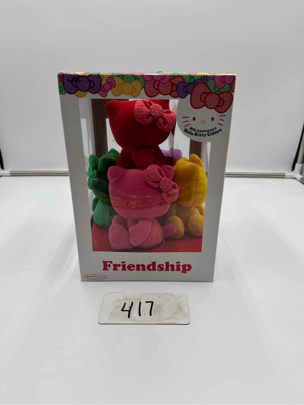 Hello Kitty 35th Anniversary Colors 5 Plush Set Jakks Pacific Sanrio 2009 Boxed